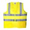 Tr Industrial Yellow Knitted Safety Vest, Size 4XL, 2Pocket W Zipper, 5PK TR88030-5PK - alternate 1